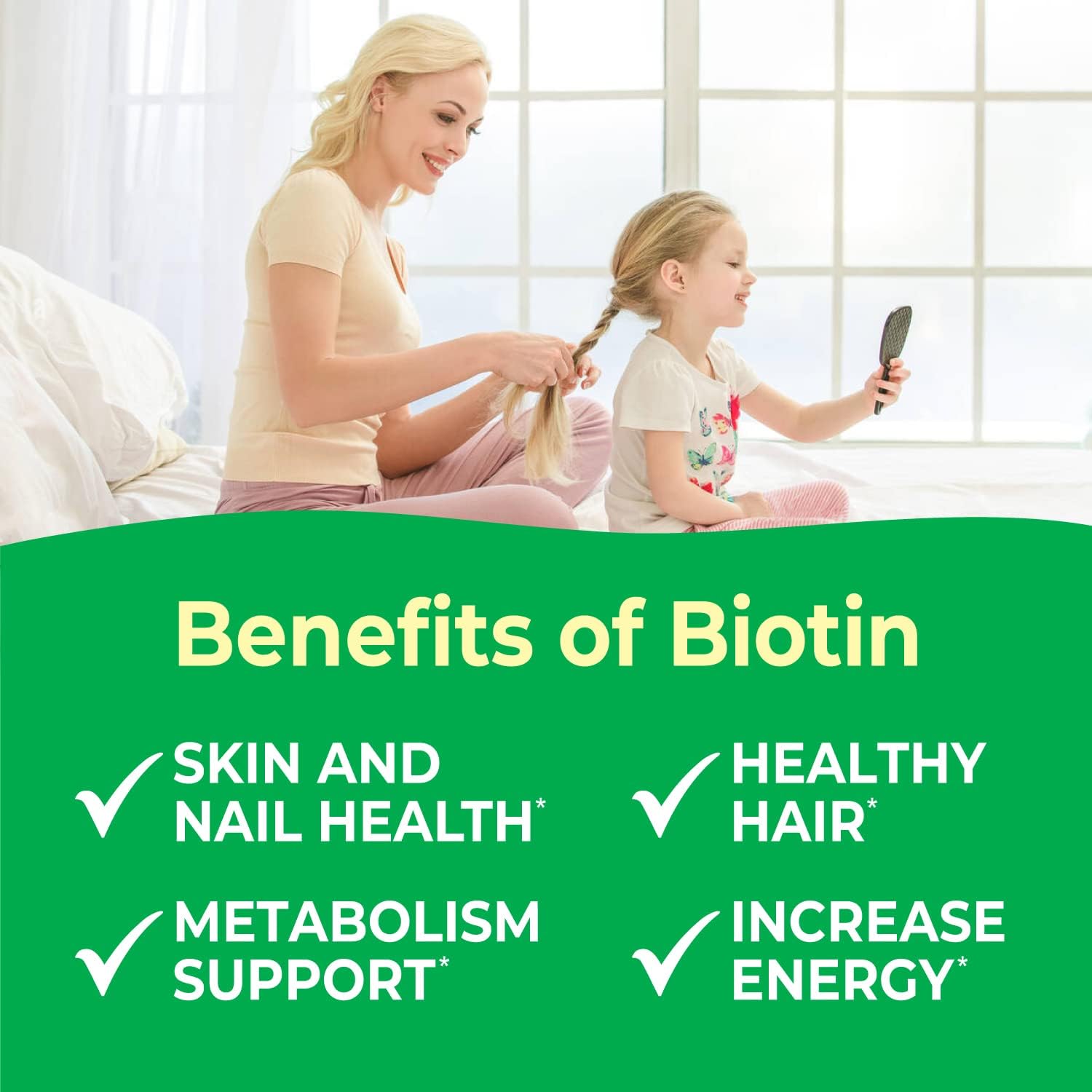 VitaWorks Kids Biotin 5000mcg Jelly Beans - Tasty Natural Strawberry Blast Flavor - Vegan, GMO-Free, Gluten Free, Nut Free - Dietary Supplement - Hair Skin and Nails Vitamins for Children - 60 Jellies : Health & Household