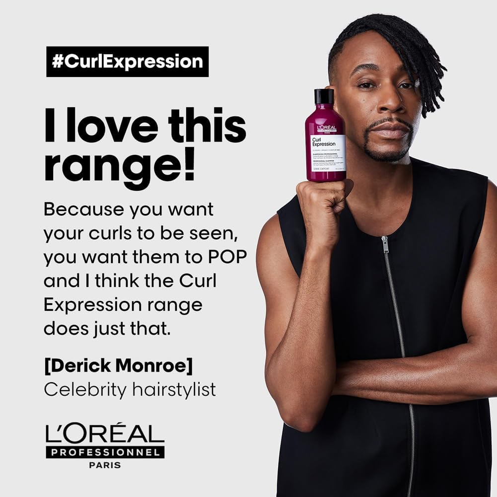 L'Oréal Professionnel Clarifying Shampoo, For Curly & Coily Hair, Anti-Buildup, With Glycerin, Urea H and Hibiscus Seed Extract, Serie Expert Curl Expression, 300 ml : Amazon.co.uk: Beauty
