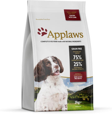 Applaws Complete and Grain Free Dry Dog Food Small/Medium breed Adult Chicken with Lamb 2 kg?9100943