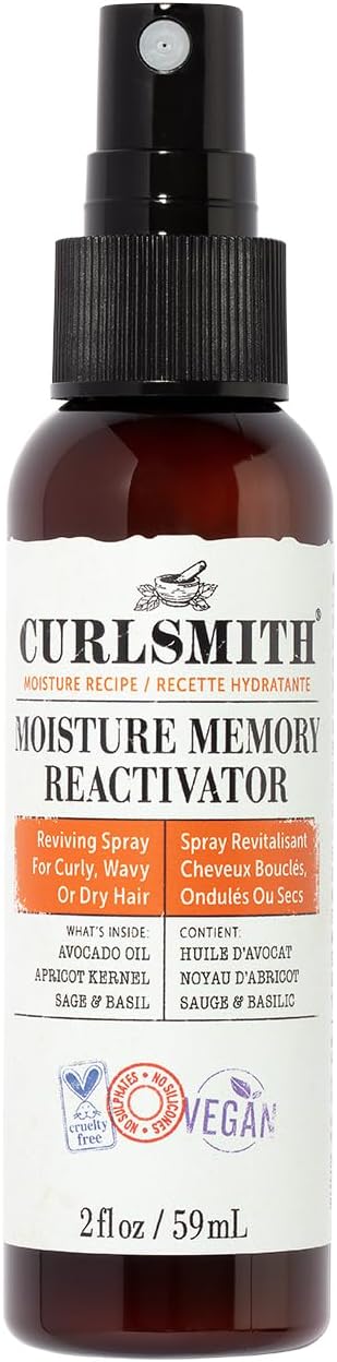 Curlsmith - Moisture Memory Reactivator - Vegan Refresher Leave In Conditioner For Wavy, Curly And Coily Hair (59Ml)