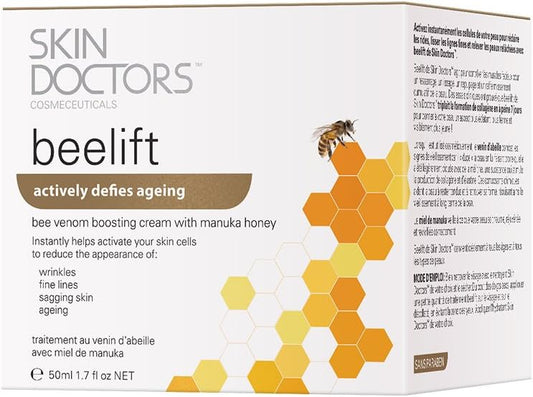 Skin Doctors Beelift | Age-Defying Skincare | Bee Venom | Manuka Honey & Royal Jelly | Collagen Boosting | Smooths Fine Lines I Paraben Free | 50Ml