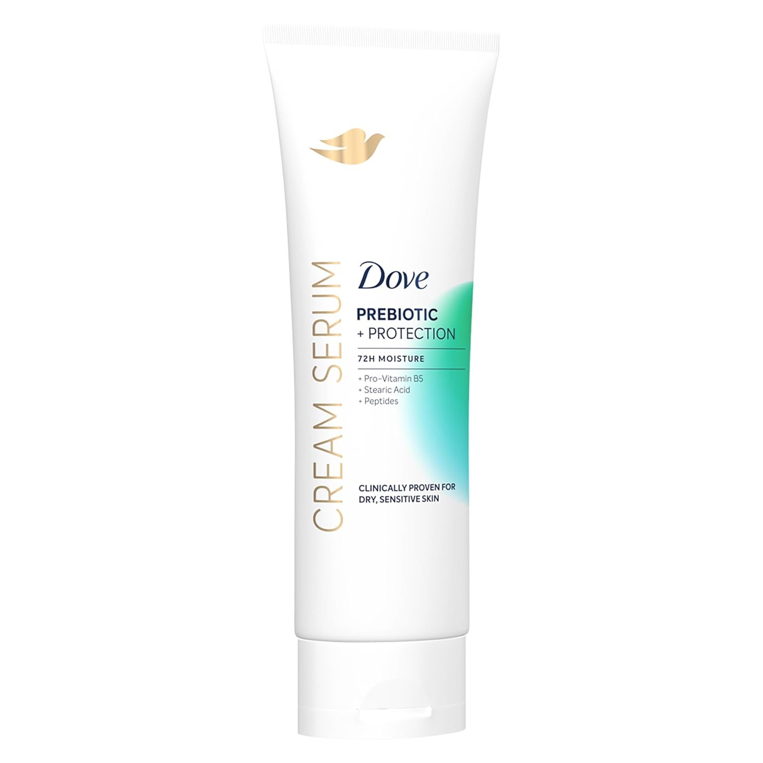 Dove Cream Serum Prebiotic + Protection For Dry, Sensitive Skin, With Pro-Vitamin B5, Stearic Acid And Peptides, 8 Oz