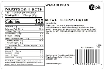 Yupik Peas, Wasabi, 2.2 lb