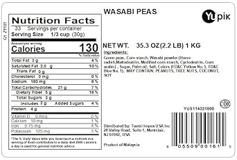 Yupik Peas, Wasabi, 2.2 Lb