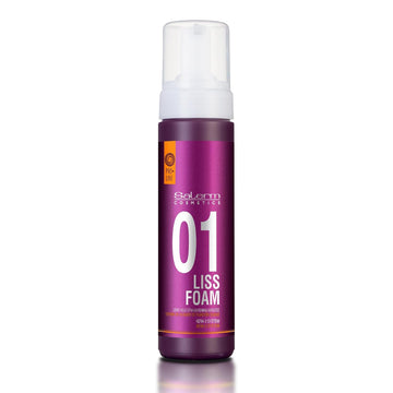 Salerm - Straight Hair Foam - Pro Line Liss Foam 01-200 Ml - Eases And Improves Straightening Results - Anti-Frizz - Light Hold - Heat Protector - Treats And Repairs Hair
