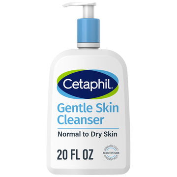 Cetaphil Face Wash, Hydrating Gentle Skin Cleanser For Dry To Normal Sensitive Skin, New 20Oz, Fragrance Free, Soap Free And Non-Foaming