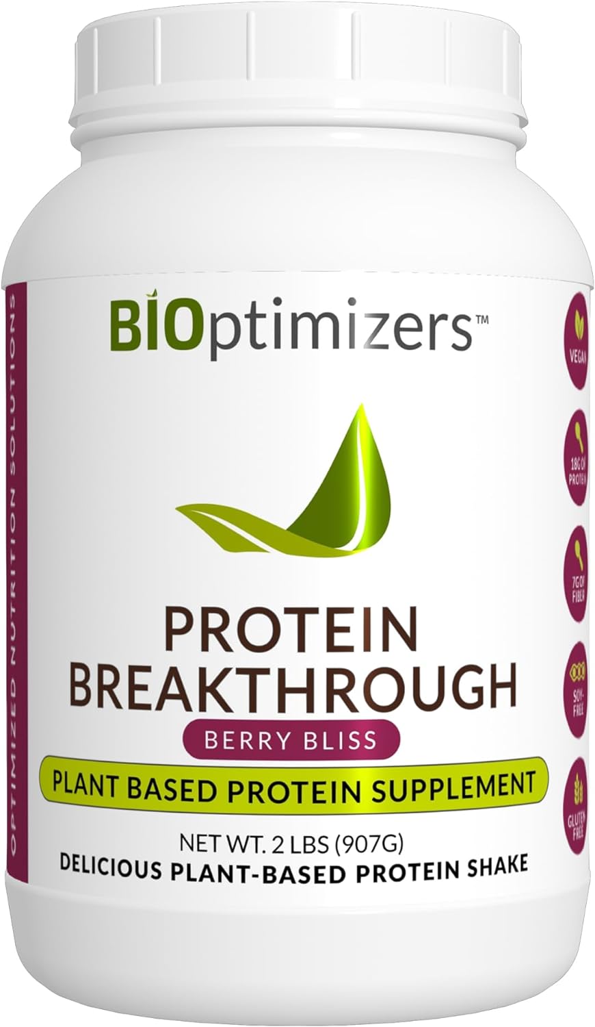 BiOptimizers Protein Breakthrough - Plant-Based Protein Blend (from Pe
