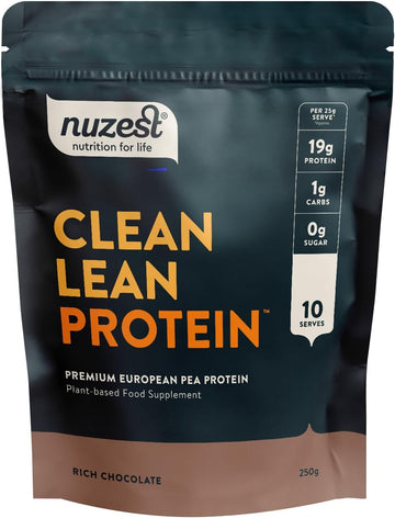 Vegan Protein Powders By Nuzest - Clean Lean Protein - Smooth Vanilla - Plant Based Pea Protein Shake - Low Calorie & Low Carb - Gluten Free - Dairy Free - 500G (20 Servings)