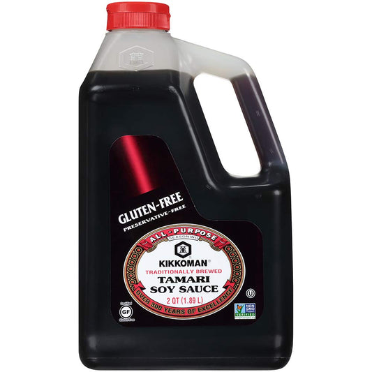 Kikkoman Tamari Gluten Free Soy Sauce, 0.5 Gallon, 6 Per Case