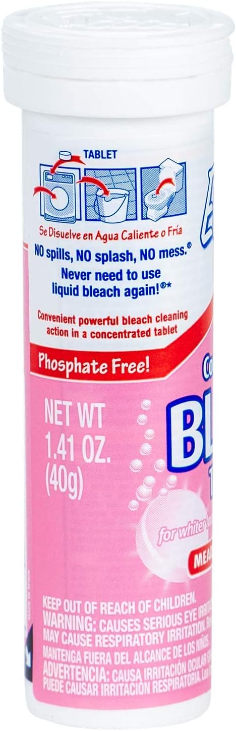 Evolve Concentrated Bleach Tablet 8 ct Travel Size Meadow Breeze