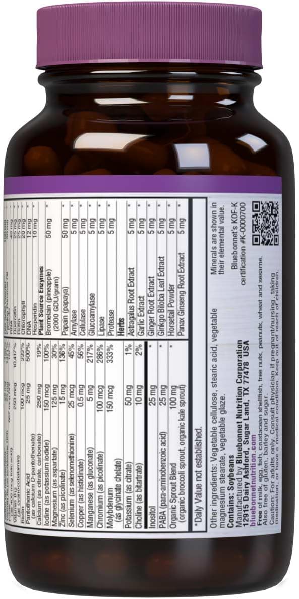 Bluebonnet Nutrition, Formula Super Earth Multinutrient, 90 Capsules