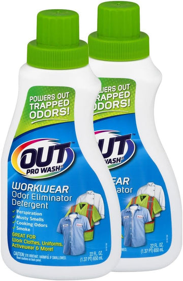 OUT ProWash Workwear Odor Eliminator (22 fl oz, 2 Pack)
