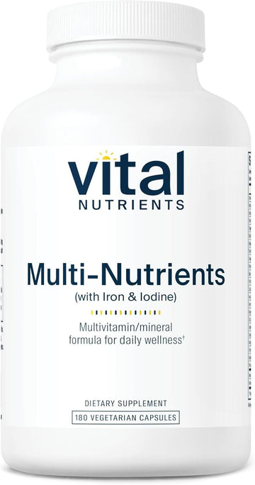 Vital Nutrients Energy Plus | Nonstimulatory Herbal Energy Support | Promotes Mental & Physical Stamina | Adaptogenic Support For Stress | Gluten, Dairy, Soy Free | Non-Gmo | 120 Capsules