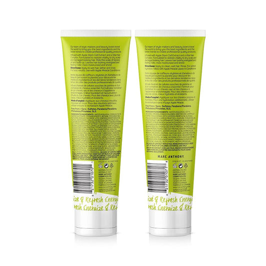 Marc Anthony Shampoo And Conditioner Set, Restoring Apple Miracle - Shine & Volume, Hair Growth, Breakage & Frizz Control - Apple Extract, Biotin, Keratin, & Grapeseed Oil - Dry Scalp & Damaged Hair