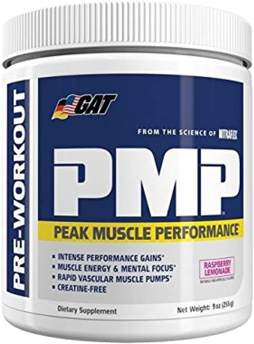 GAT SPORT PMP (Peak Muscle Performance), Pre-Workout, 30 Servings (Ras