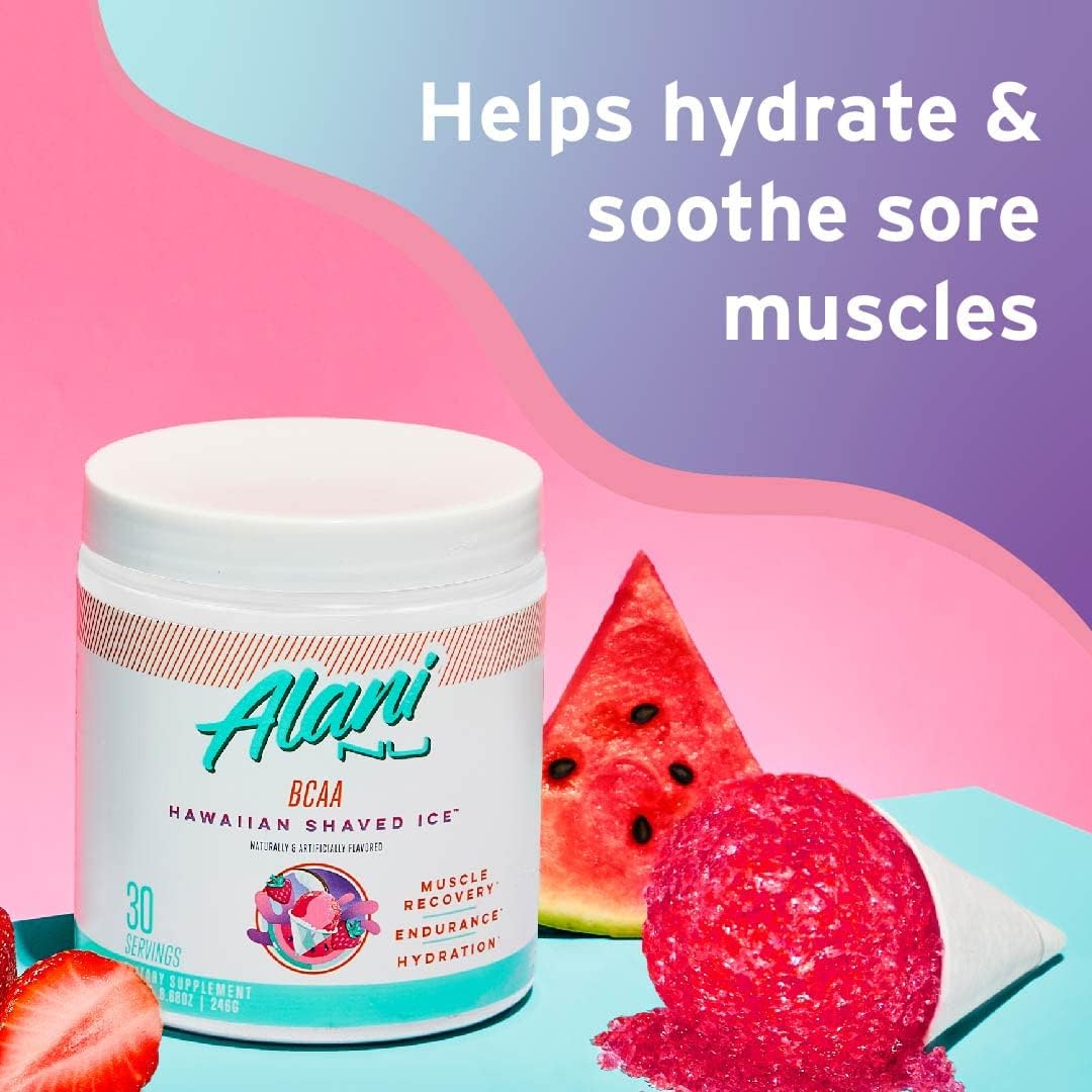 Alani Nu Bcaa Hawaiian Shaved Ice | Branch Chain Essential Amino Acids | 2:1:1 Formula | Supplement Powder | Muscle Recovery Vitamins For Post-Workout | 30 Servings : Health & Household