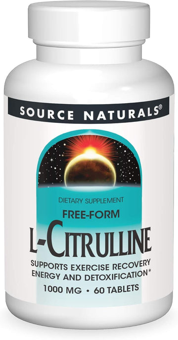 Source Naturals L-Citrulline - Supports Exercise Recovery, Energy And Detoxification, 1,000 Mg - 60 Tablets