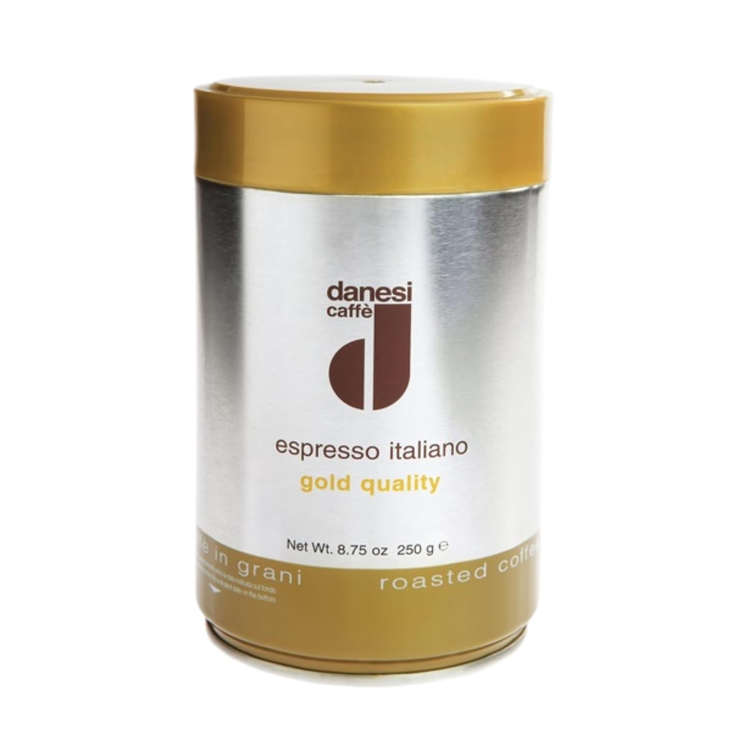 Danesi Caffe Italian Whole Coffee Beans - Espresso Coffee Beans And Medium Roast Whole Bean - Perfect For Espresso Machines, French Press, And Home Brewing - Gold (8.75 Lb)