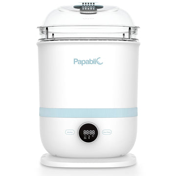 Papablic 5-in-1 Bottle Sterilizer and Dryer Pro, Universal Fit for Baby Bottles, Parts & Other Newborn Essentials, Extra-Large Capacity