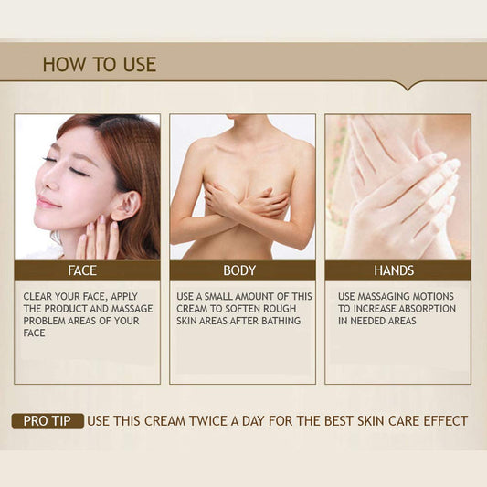 Bioaqua Horse Oil Ointment Miracle Moisturizing Cream Anti-Aging Nourishes Rejuvenation Hydrating Facial Ointment For Dry Skin Lightweight Fast Absorbing Improves Skin Elasticity 70G / 2.47Oz