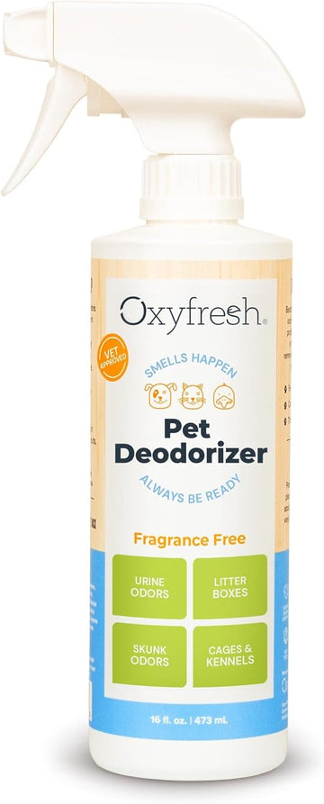 Oxyfresh Premium Pet Odor Eliminator – Say Goodbye To Stinky Dog And Cat Odors – Non-Toxic – Perfect For Dog Beds, Carpets, Cat Litter Boxes & Anywhere Stinky,16 Oz