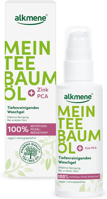 alkmene My Tea Tree Oil Face Wash Gel Vegan & Climate Neutral, 150 ml