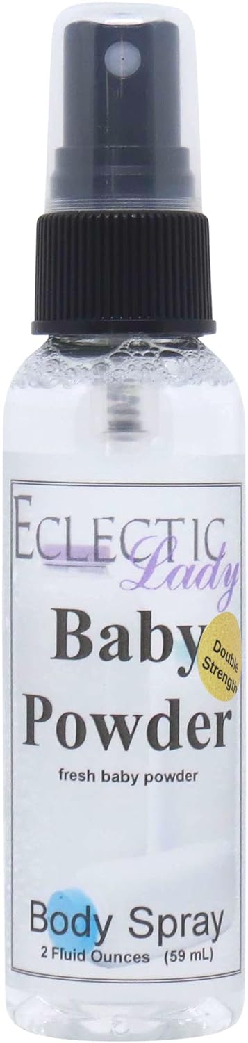 Body Spray for Women (Double Strength), 2 Oz Baby Powder Mist with Clean, Light & Gentle Fragrance, Long Lasting Perfume with Comforting Scent for Men & Women, Cologne with Soft, Subtle Aroma For
