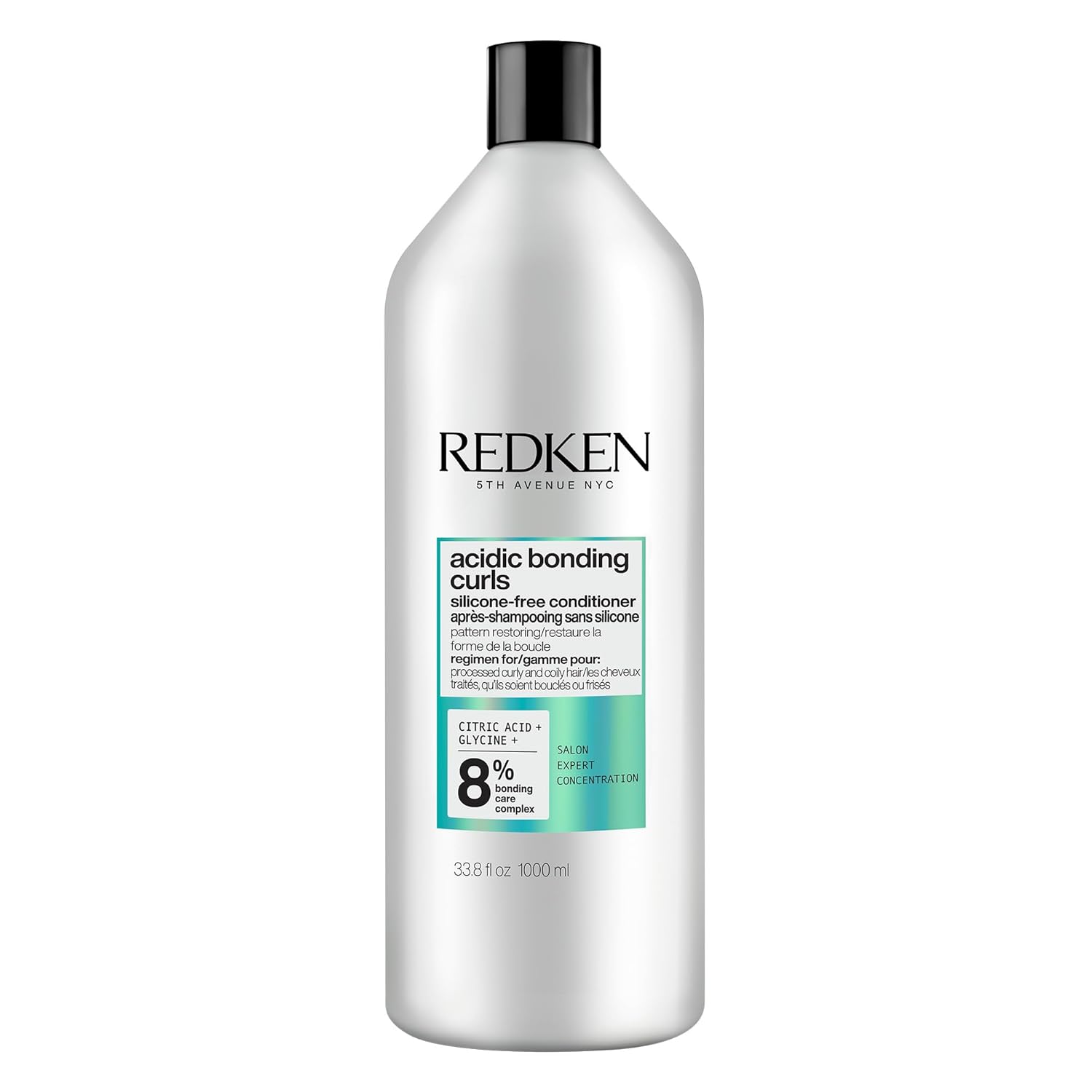 Redken Acidic Bonding Curls Silicone-Free Conditioner | For Coily And Curly Hair | Build Bonds And Repair Curl Strength | With Curl-Bond Technology & Coconut Oil