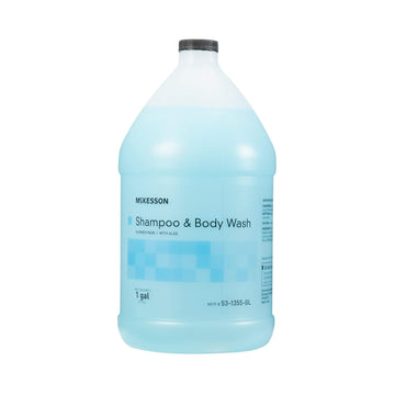 Mckesson Body Wash And Shampoo With Aloe, 1 Gallon [4 Count] Bulk, Summer Rain