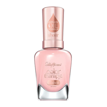 Sally Hansen Color Therapy Nail Polish, Rosy Quartz Long-Lasting Nail Polish With Gel Shine And Nourishing Care, Pack Of 1