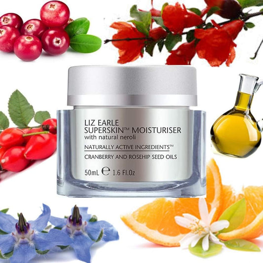 Liz Earle Superskin Moisturiser With Natural Neroli 50Ml Jar For A Youthful Radiant Face