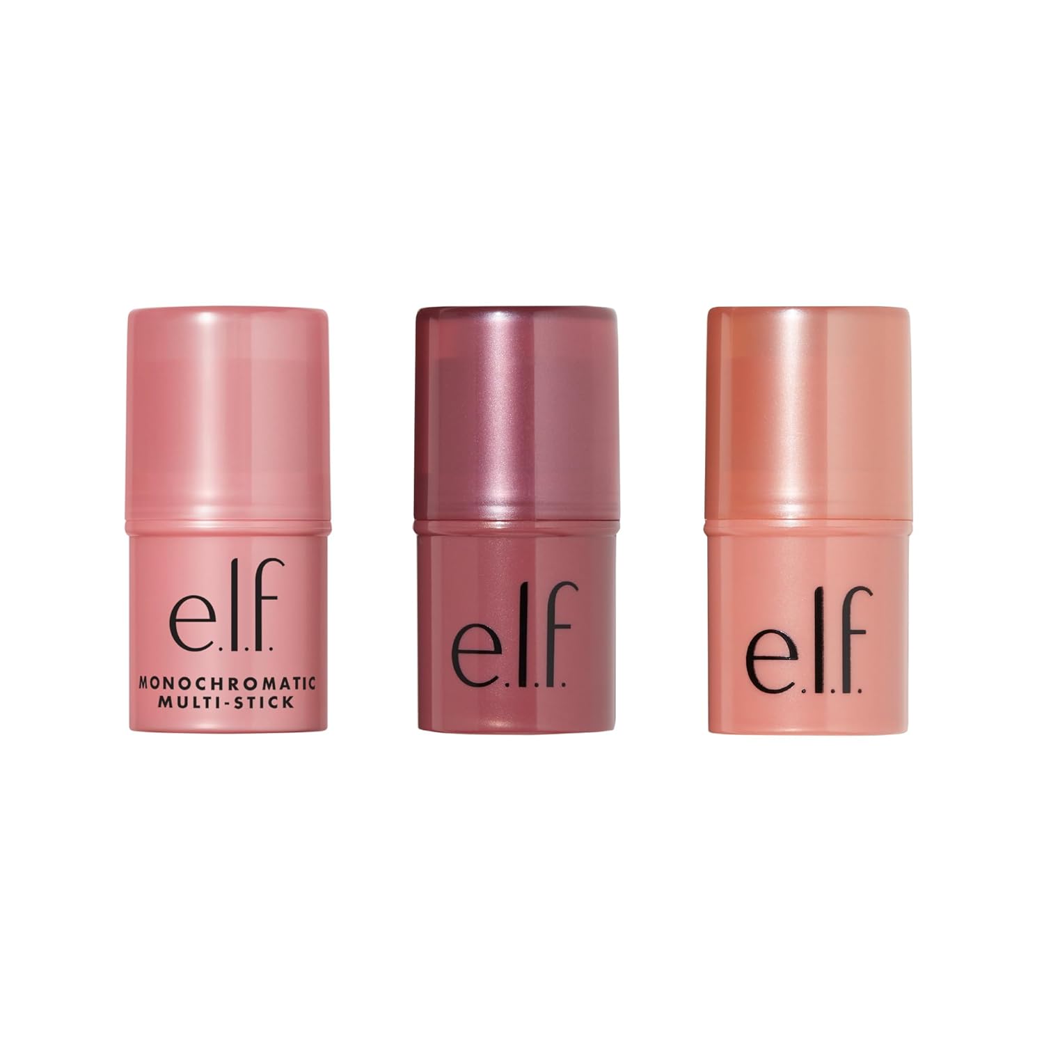 e.l.f. Monochromatic Multi-Stick Trio, Set of 3, Includes Dazzling Peony, Sparkling Rose & Glistening Peach : Beauty & Personal Care