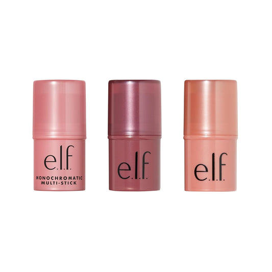 e.l.f. Monochromatic Multi-Stick Trio, Set of 3, Includes Dazzling Peony, Sparkling Rose & Glistening Peach : Beauty & Personal Care