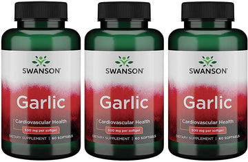 Swanson Garlic 500 Milligrams 60 Sgels (3 Pack)