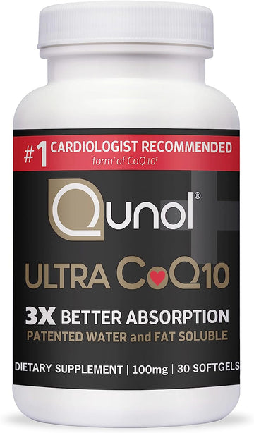 Qunol Ultra CoQ10 100mg Softgels- 3x Better Absorption, Antioxidant for Heart Health & Energy Production, Coenzyme Q10 Vitamins and Supplements, 1 Month Supply, 30 Count