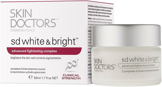 Skin Doctors Sd White & Bright, Even Skin Tone, Brighter Looking Skin, Visible Reduction In Pigmentation, Freckles, Age Spots & Surface Blemishes. Helps With Skin Firmness And Moisturisation - 50Ml