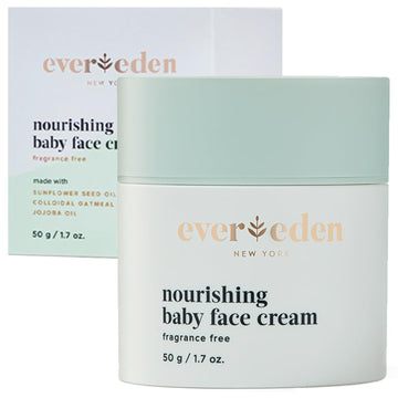 Evereden Nourishing Baby Face Cream 1.7 oz. | Non-Toxic and Fragrance-Free Baby Face Lotion | Rich, Non-Greasy Baby Moisturizing Cream | Baby Face Moisturizer with Plant-Based and Natural Ingredients