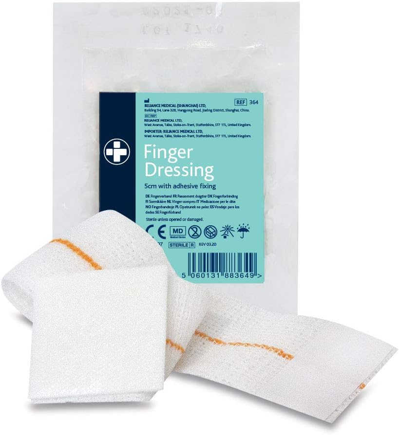 Reliance Medical No 1 Ambulance Dressing - Sterile, Flow Wrapped, 12 cm x 10 cm, Thick and Absorbent Wound Pad with Soft Stretch Bandage, Pack of 10 : Amazon.co.uk: Health & Personal Care