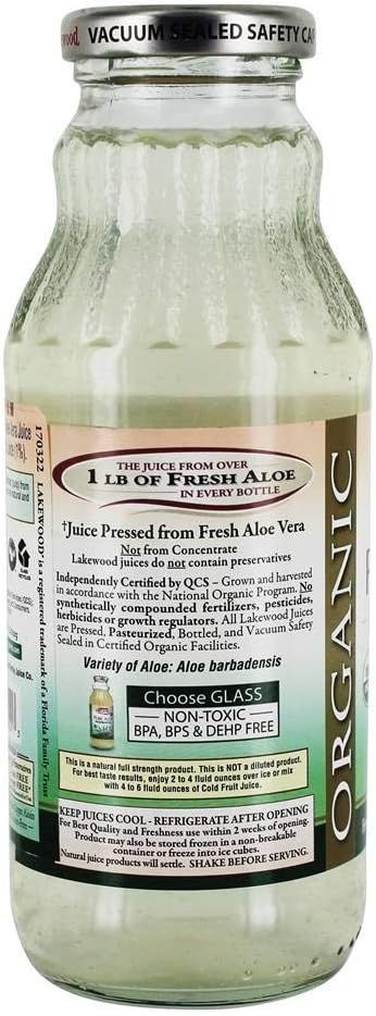 Lakewood Organic Fresh Pressed Pure Aloe (1 X 12.5 Fl Oz)