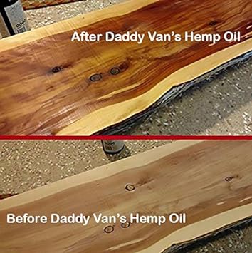 Daddy Van's All Natural Hemp Oil Wood Finish and Restorer (32 oz.) : Health & Household