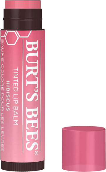 Burt'S Bees Tinted Lip Balm Rose, Moisturising Lip Tint With Shea Butter, 100% Natural Origin, 4.25G (Pack Of 2)