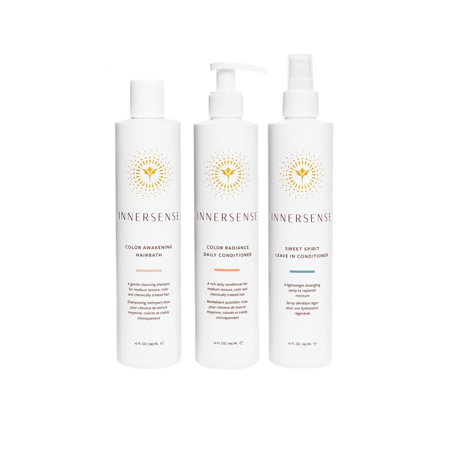 Innersense Organic Beauty - Natural Color Trio Set | Non-Toxic, Cruelty-Free, Clean Haircare (Color Safe, Keeps Color Vibrant)