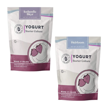 Cultures For Health Scandinavian Yogurt Starter Culture Bundle | 6 Total Packets, Includes Skyr Icelandic Yogurt Culture (X2) + Heirloom Starter (1 Each Matsoni, Piima, Viili, Filmjolk) | Diy Yogurt