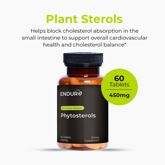 Phytosterols, Immediate Release, Plant Sterols Supplement For Lowering Cholesterol, Beta Sitosterol Supplement, 450Mg, 180 Tablets