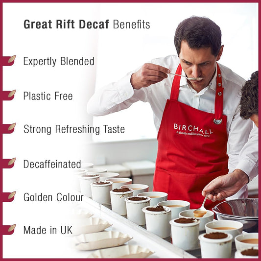 Birchall Great Rift Decaf - Decaffeinated Black Tea, 250G Loose Leaf (Pack Of 2)