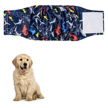 Reusable Male Dog Diapers – Washable Belly Bands for Small Dogs, Absorbent Wraps for Incontinence, Excitable Urination & Training (3-Pack)