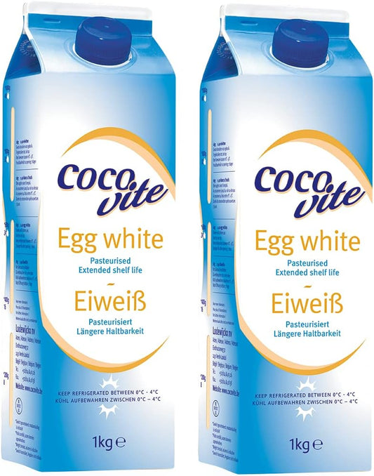Egg White Pasteurised Liquid 2 X 1Kg High Protein From Great British Trading Limited