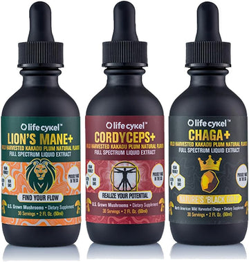 Life Cykel This Is It Pack - Chaga, Cordyceps, Lion'S Mane (3 Pack)