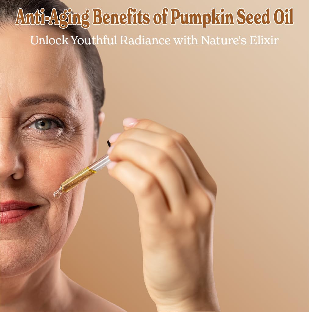 Bella Terra Oils - Organic Pumpkin Seed Oil 4oz - A Rendezvous with Organic Pumpkin's Nutritional Delight, Abundant in Vitamin C & E, The Epitome of Skin Purity : Beauty & Personal Care