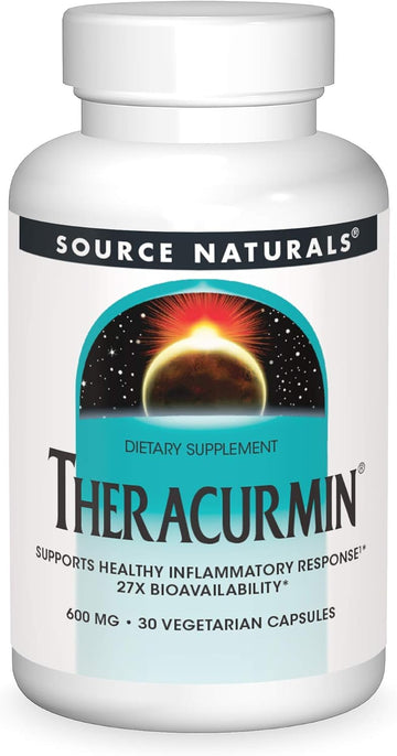 Source Naturals Theracurmin, Supports Healthy Inflammatory Response*, 600 Mg - 60 Vegetarian Capsules